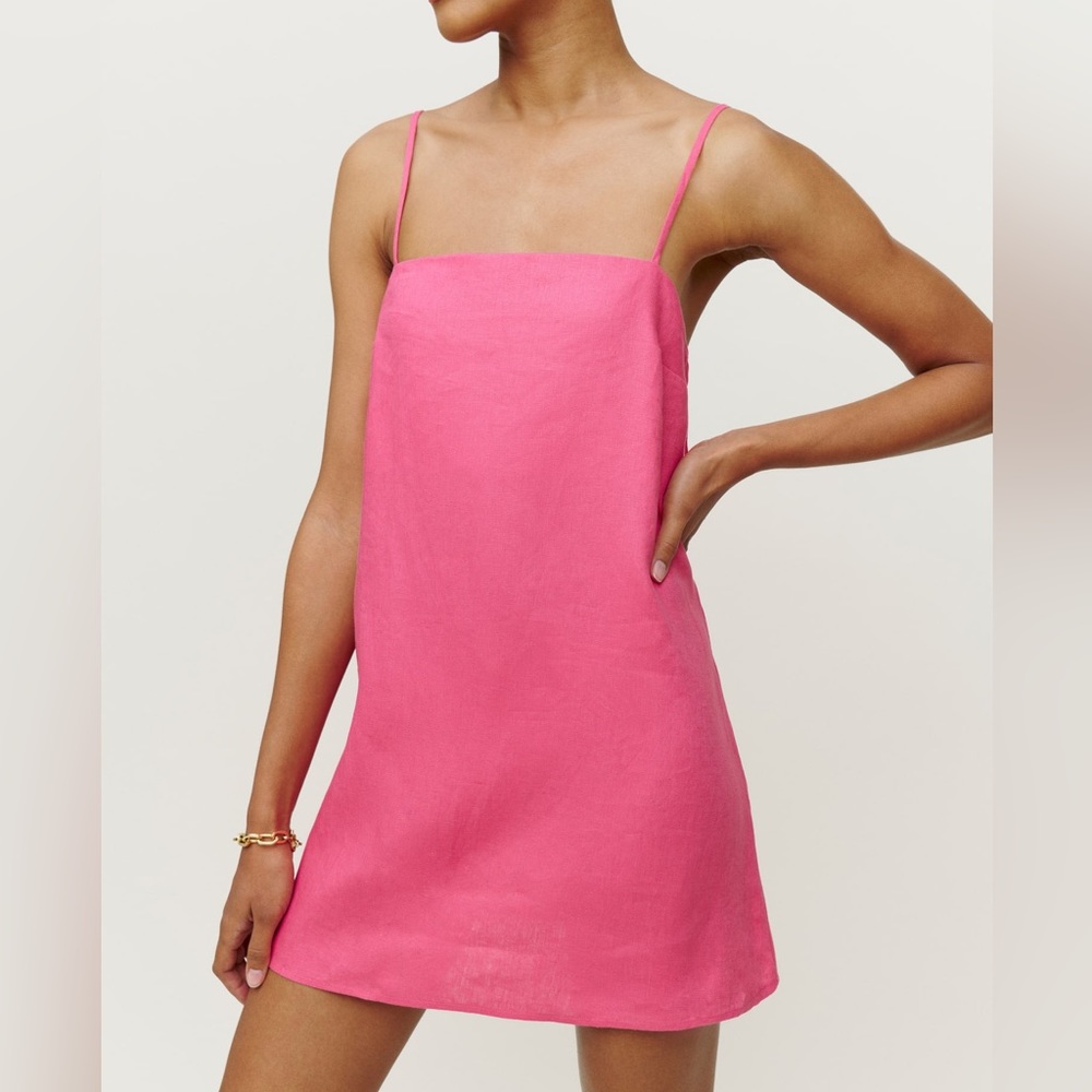 Reformation Aubree Linen Dress